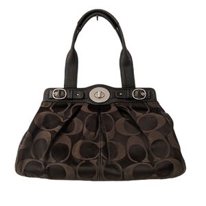 COACH Signature Garnet Satchel Handbag #13906